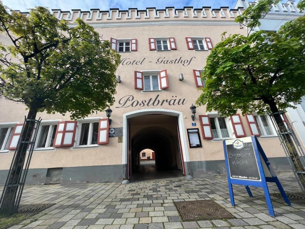 Hotel-Gasthof Postbräu Dingolfing Exterior foto